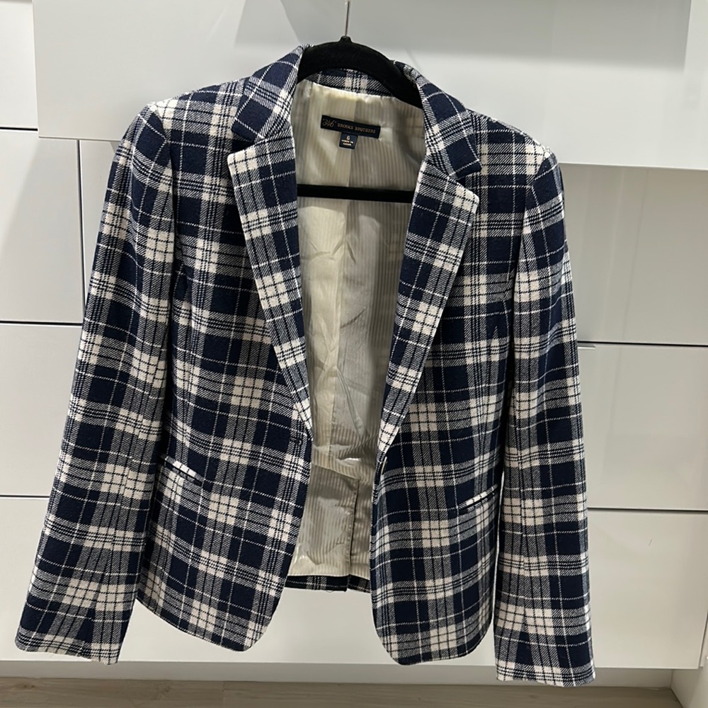 Brooks Brother plaid blazer jacket coat